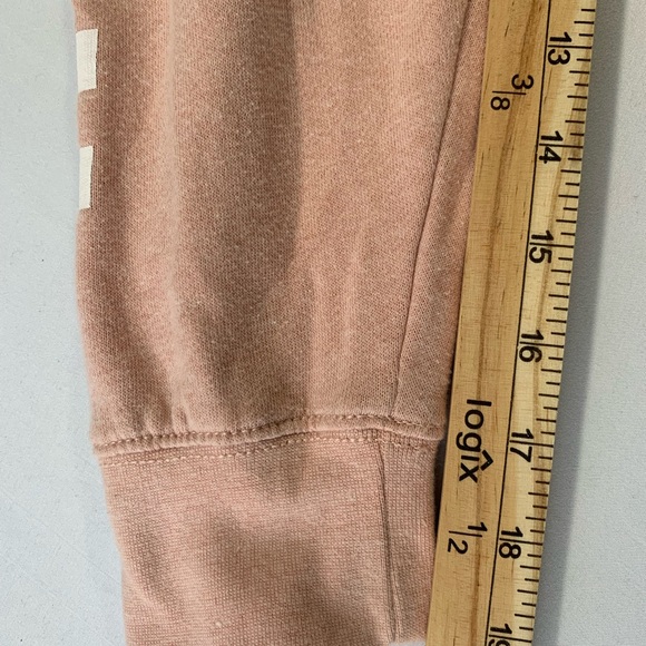 Vans Boxed Check Crop Pullover Hoodie Sweater Drawstring Womens small peach - Picture 7 of 9